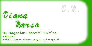 diana marso business card